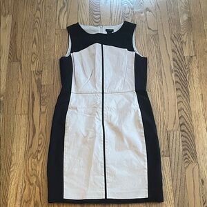 Ann Taylor Black and White Mini Dress